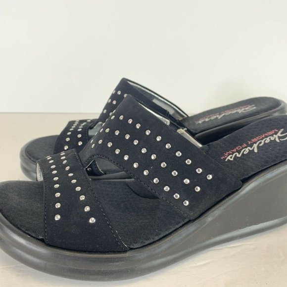 skechers memory foam womens wedges